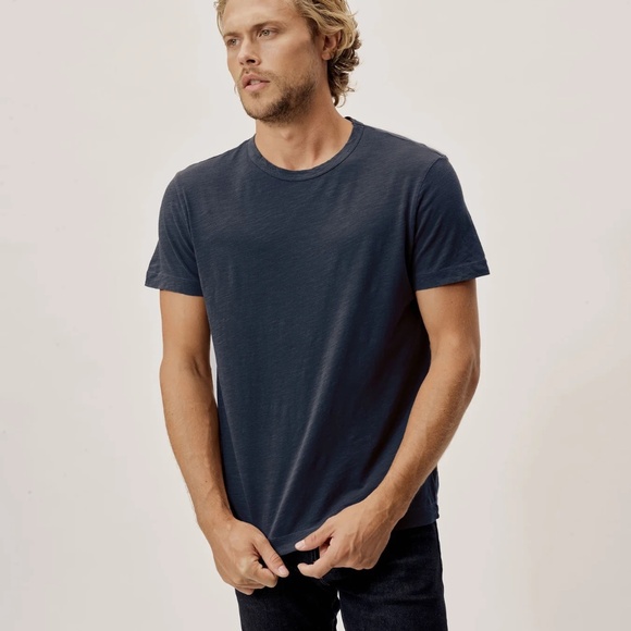Buck Mason Slub Classic Tee size S in Midnight Navy Blue NWT Made in USA - Picture 2 of 5